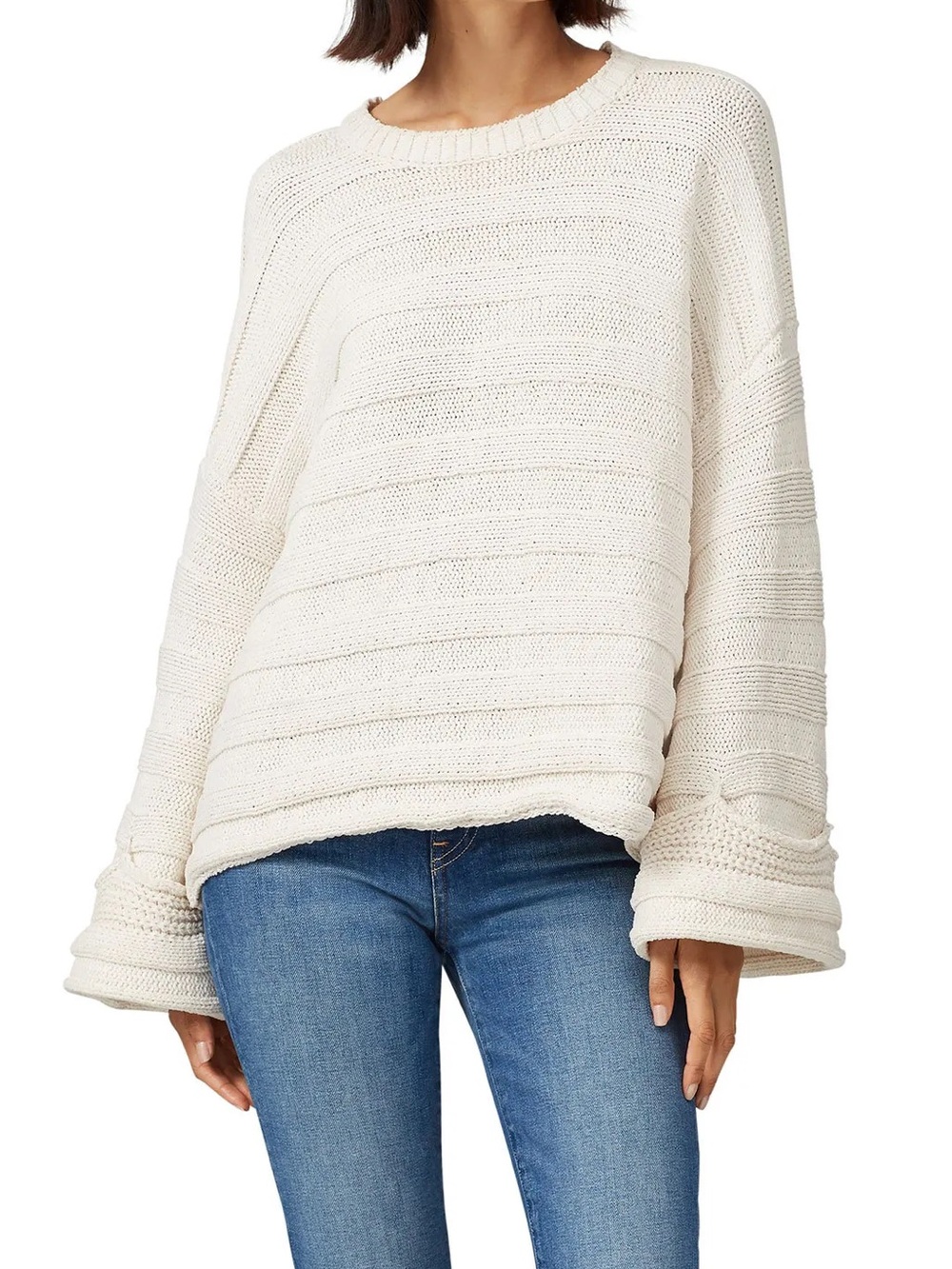 SMYM “Tulsa” Cream Knit Pullover Sweater